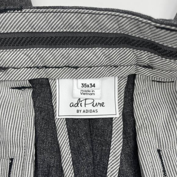 ADI PURE By ADIDAS Golf Pants Straight Leg Stretch Flat Front Slacks Men's 35 - Picture 4 of 6